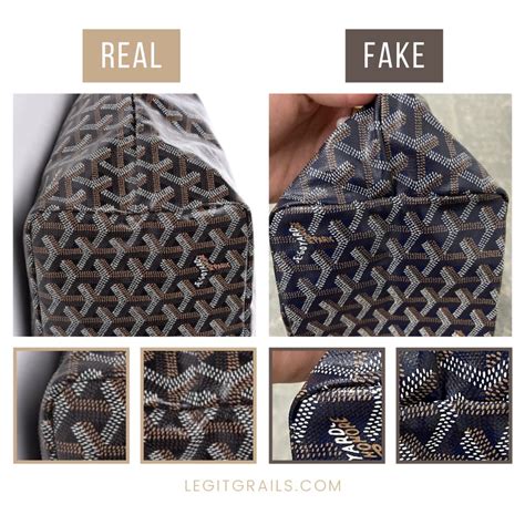 fake vs real goyard card holder|authentic goyard st louis tote.